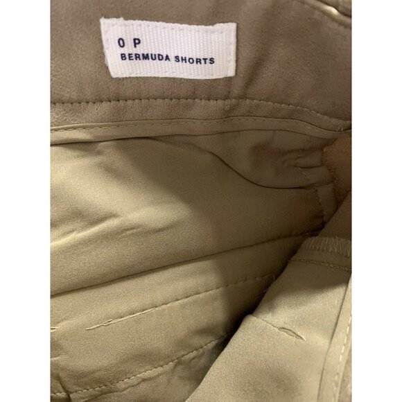 Gap NWT Womens 0P Bermuda Shorts Flat Front Tan Po - Picture 9 of 10